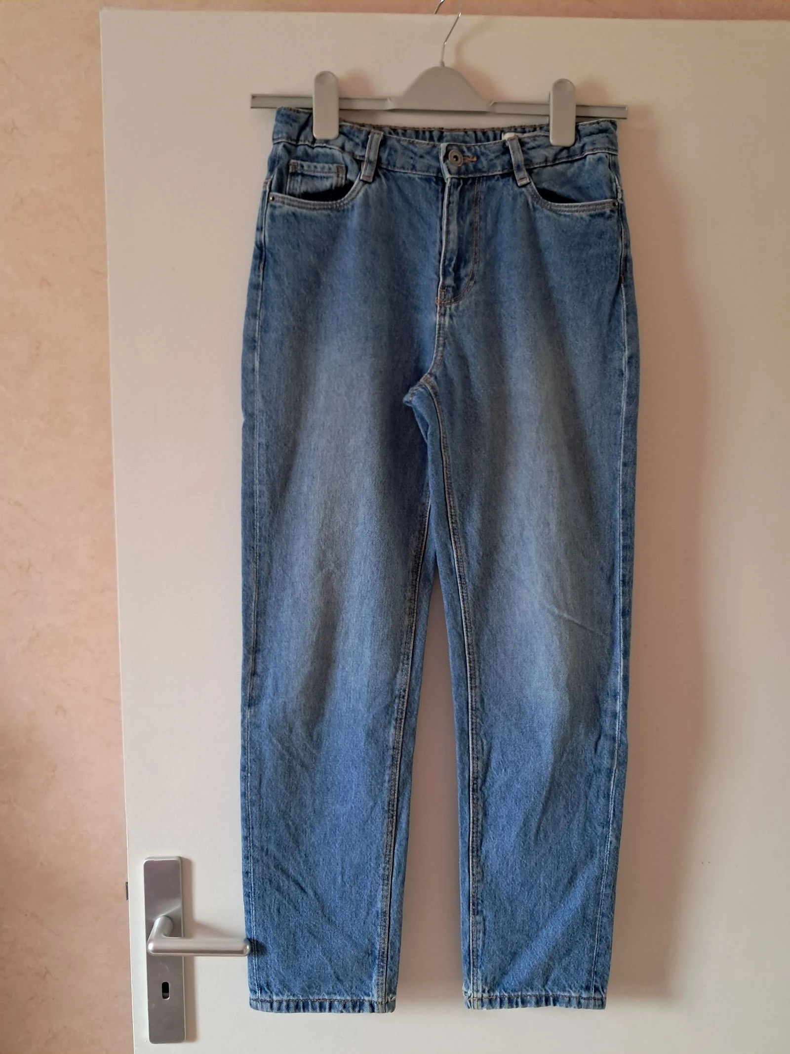 jeans tape à l'œil tweens xs loose large bleu jeans ado garçon